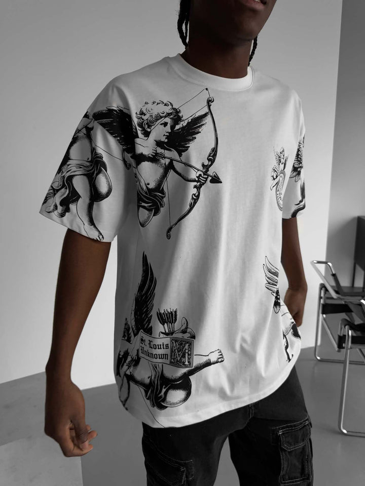 T-shirt Oversize Guardian Angels - Ecru