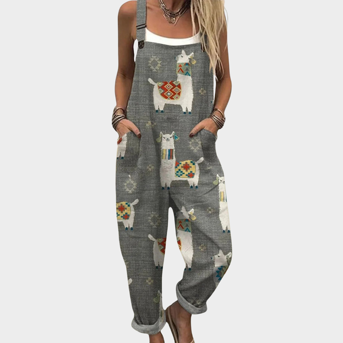 Wygodny Gray artystyczny kombinezon