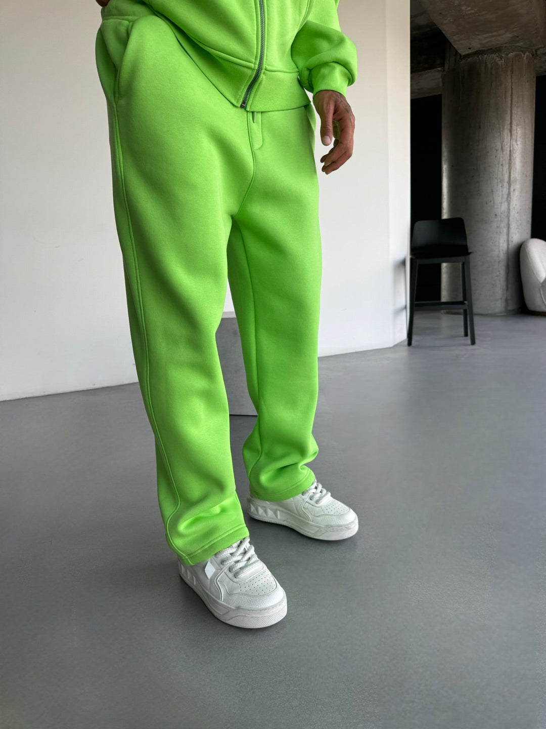 Spodnie Basic - Neonowy Slime
