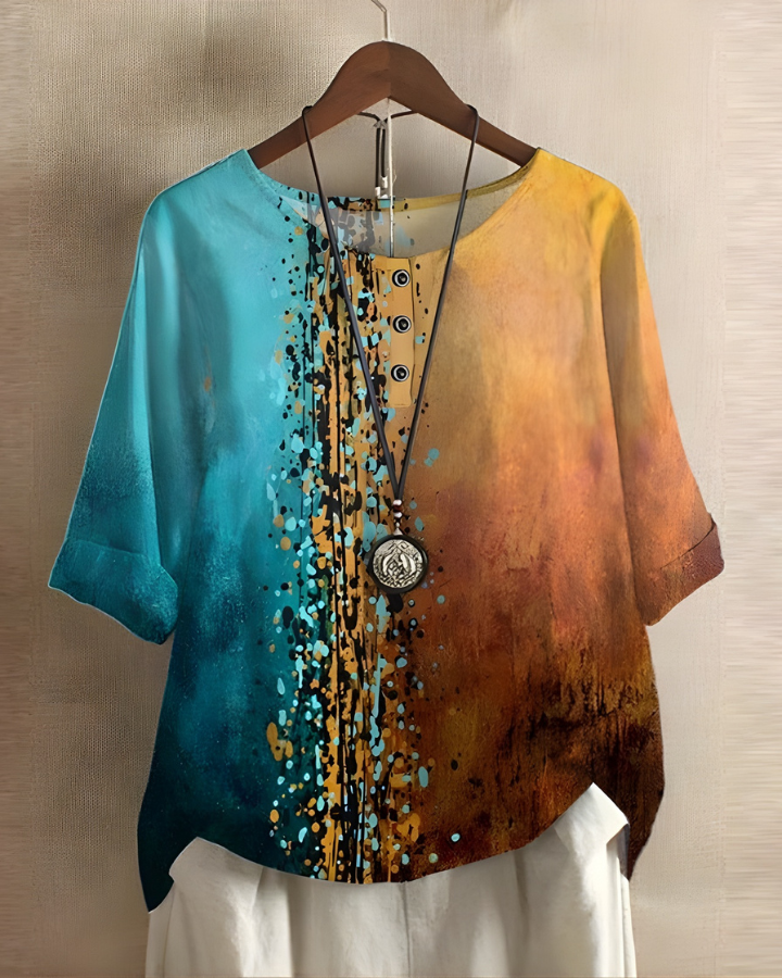 Swobodny letni boho top