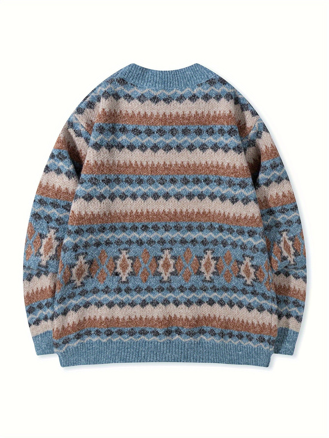 Tradycyjny wzorzysty sweter