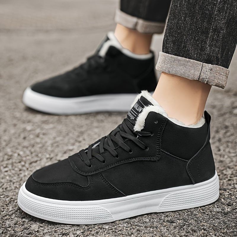 Ciepły-Lined wysokie sneakersy