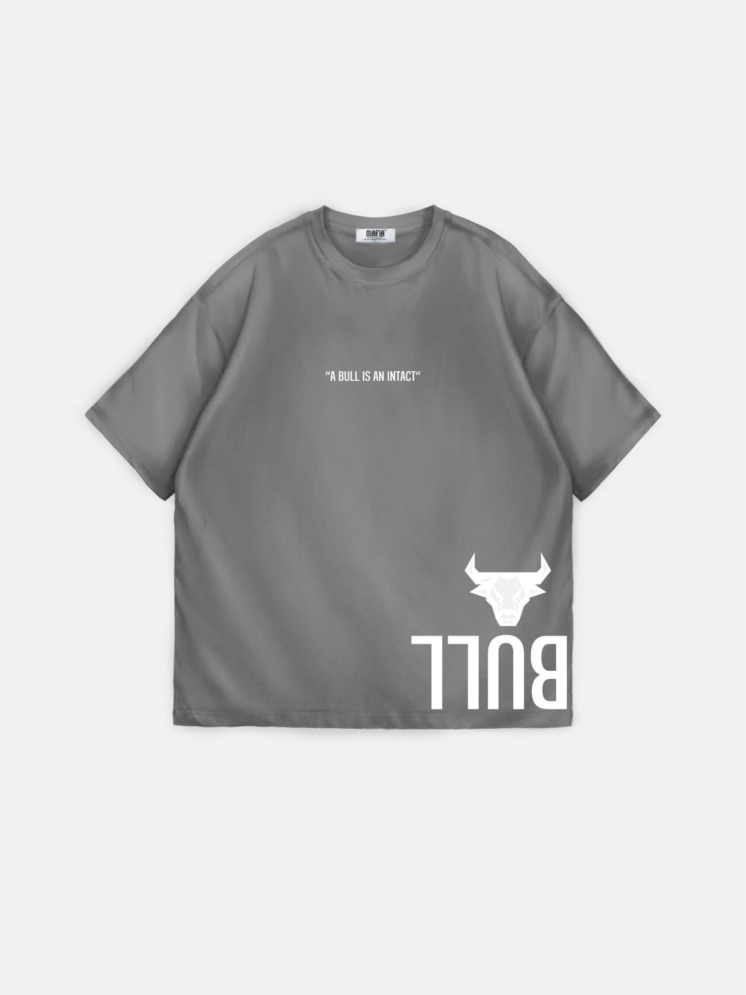 Oversize T-shirt byka - Szary