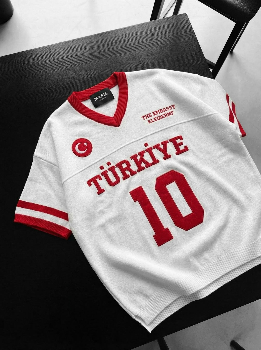 Oversize Türkiye T-shirt - Biały