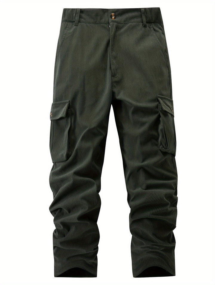Solidny swobodny-Fit spodnie cargo