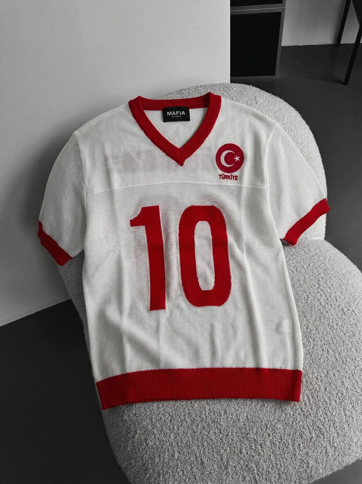 Oversize Türkiye T-shirt - Biały
