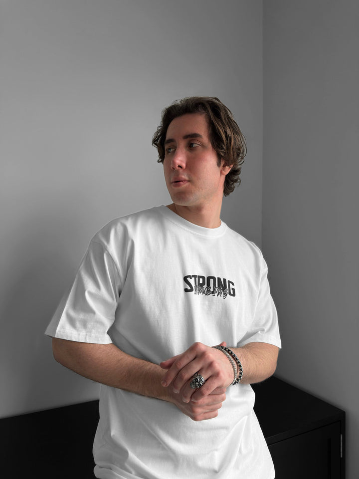 T-shirt Oversize Strong Combing - Ecru