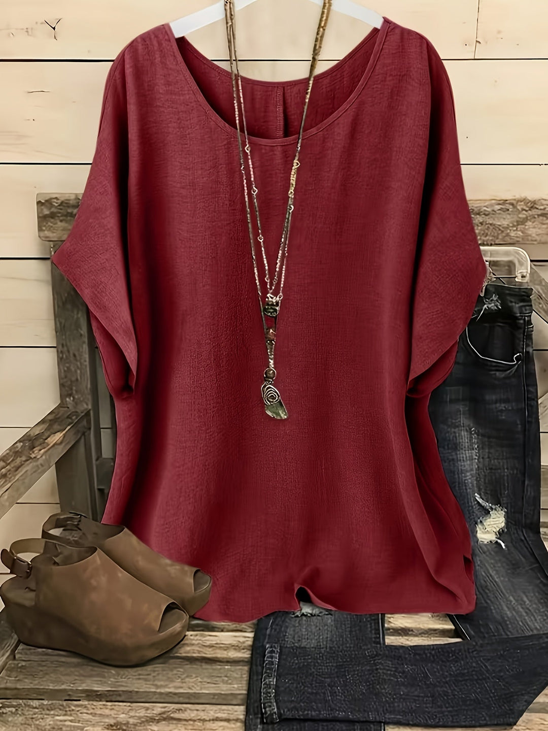 Zwiewny Batwing bluzka