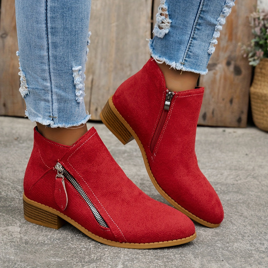Elegancki wygodny Zipper buty