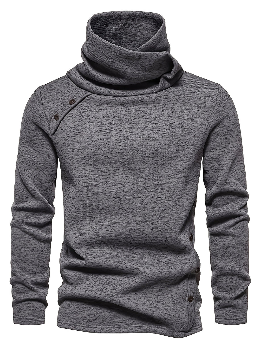 Luźny kołnierz Button-Up sweter