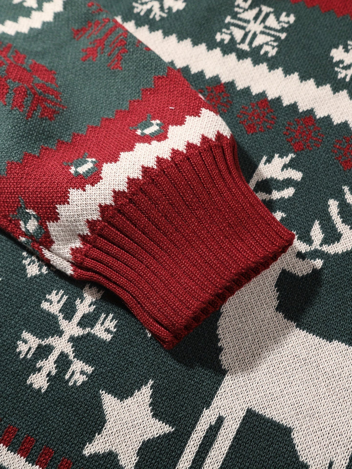 Christmas z kapturem sweter