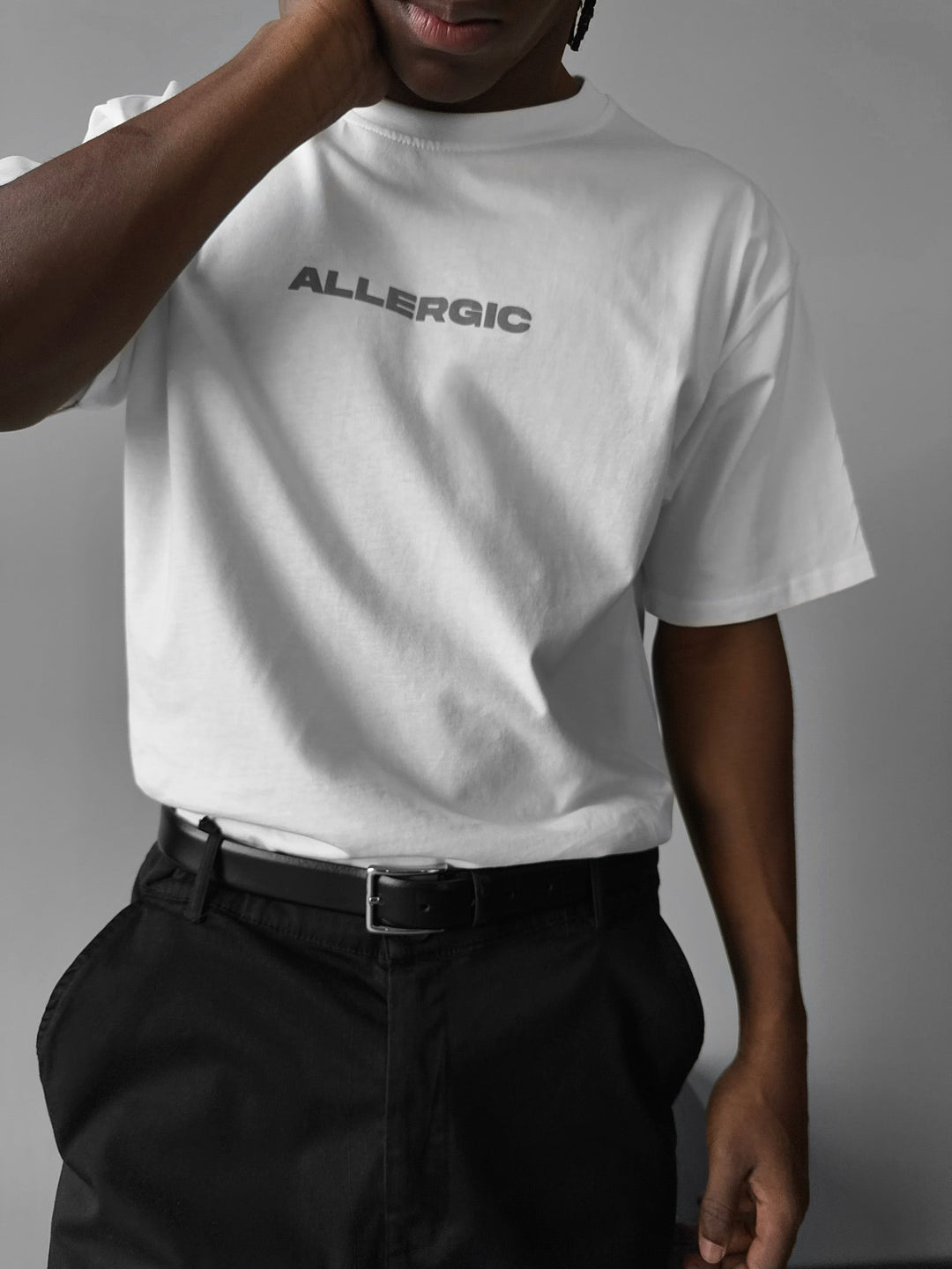 T-shirt Oversize Alergiczny - Ecru
