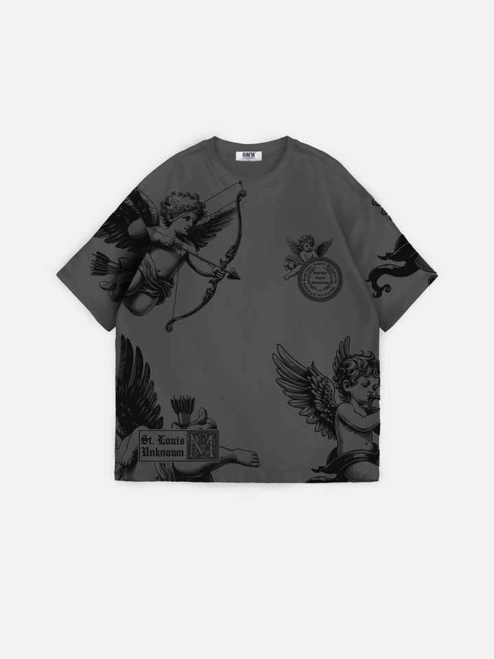 T-Shirt Oversize Guardian Angels - Antracyt
