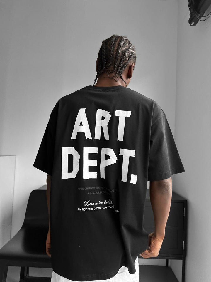 T-shirt Oversize Art Dept. - Czarno-Biały