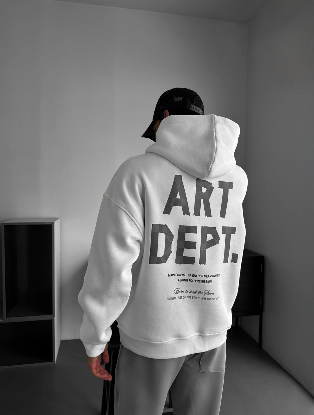 Oversize Art Dept. Hoodie - Ecru