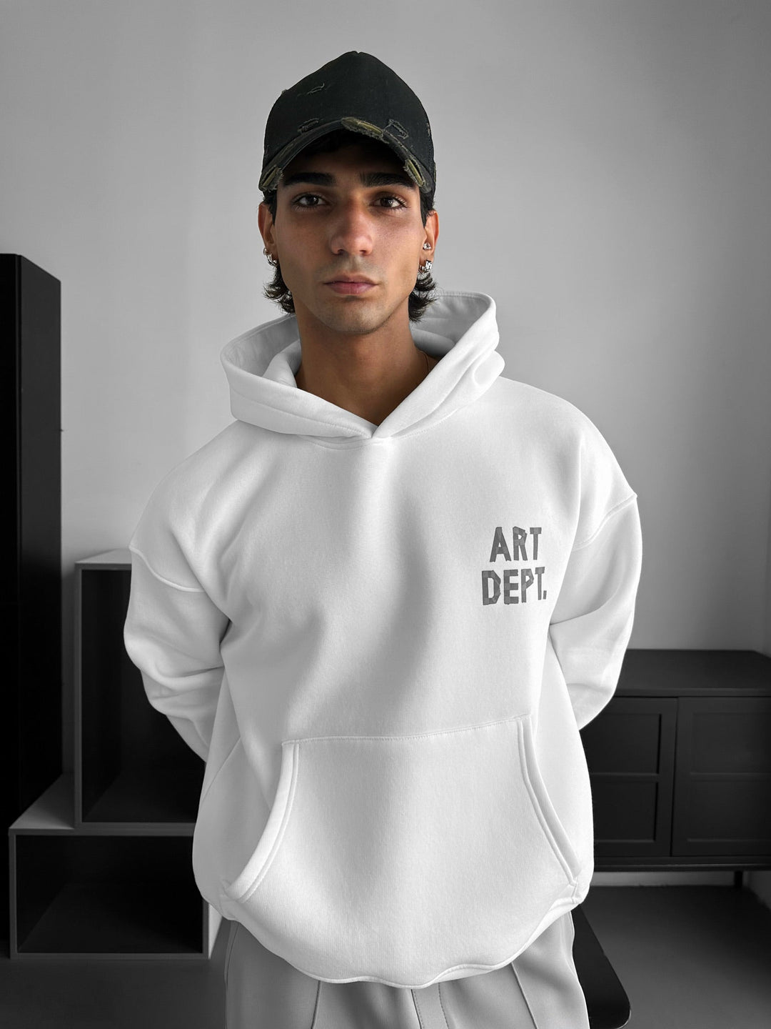 Oversize Art Dept. Hoodie - Ecru