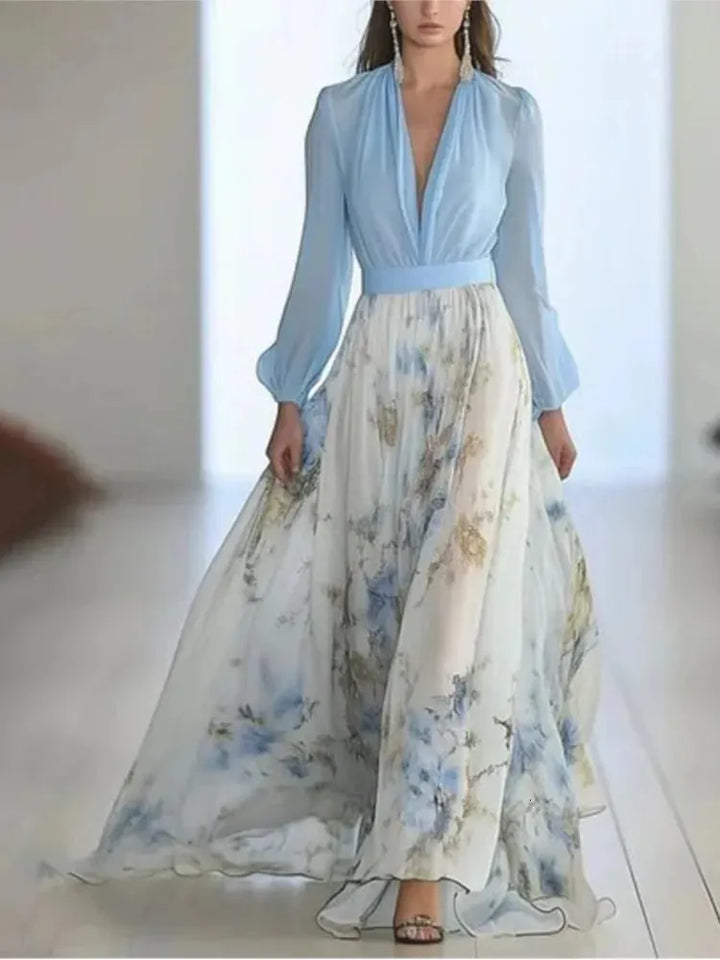 Stunning kwiatowy sukienka maxi
