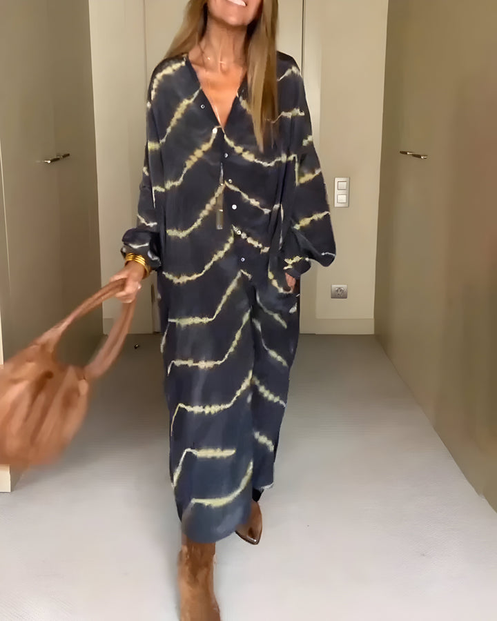 Klasyczny boho dekolt V sukienka