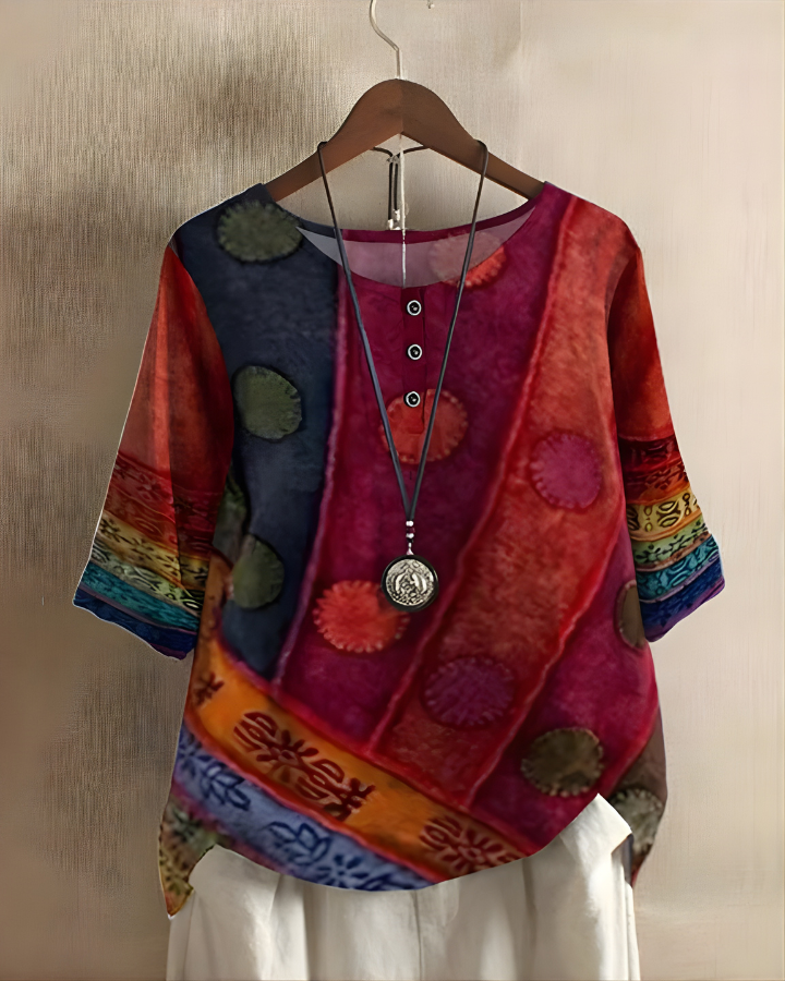 Swobodny letni boho top