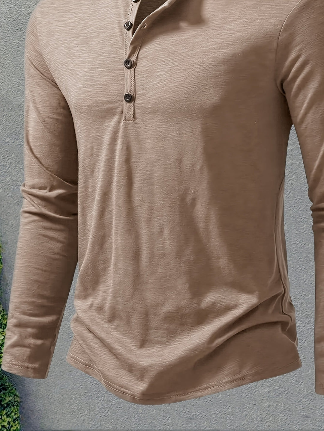 Klasyczny Button-Placket Henley