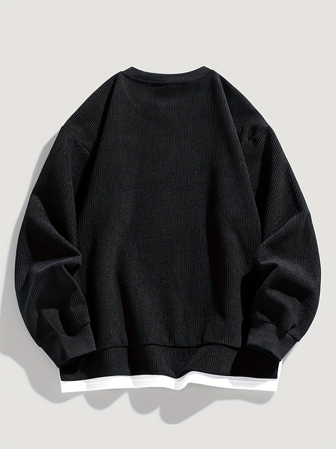 Layered okrągły dekolt bluza