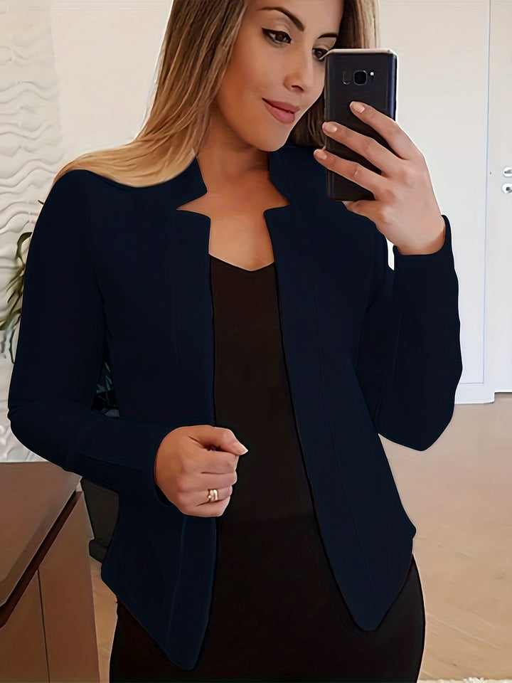 Otwarty przedni dopasowany kurtka