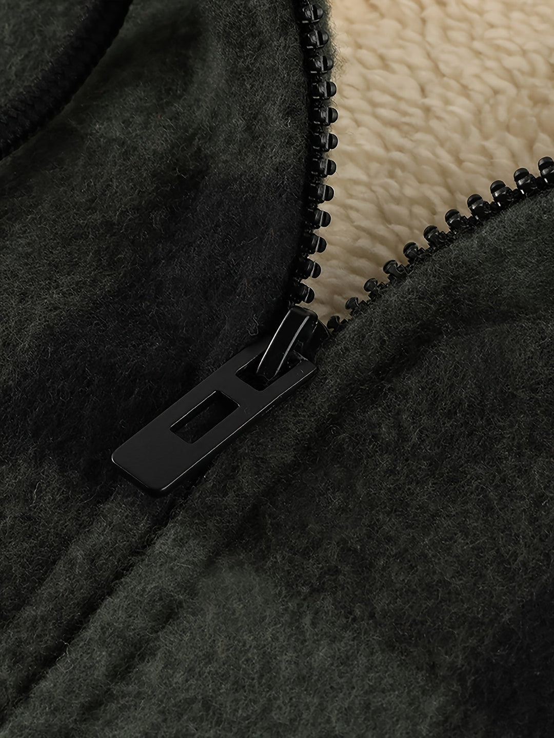 Przytulny z kapturem Zip-Up kurtka