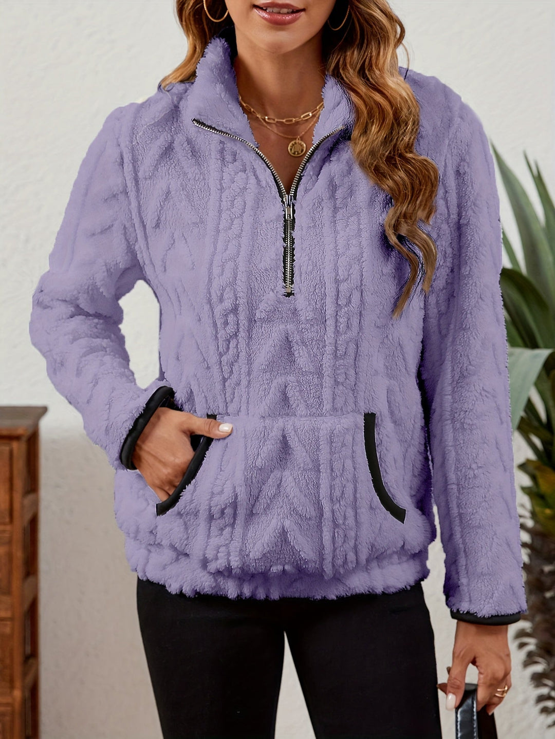 Przytulny zamek 1/2 sweter