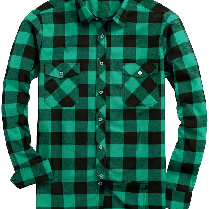 Klasyczny w kratę Flannel koszula