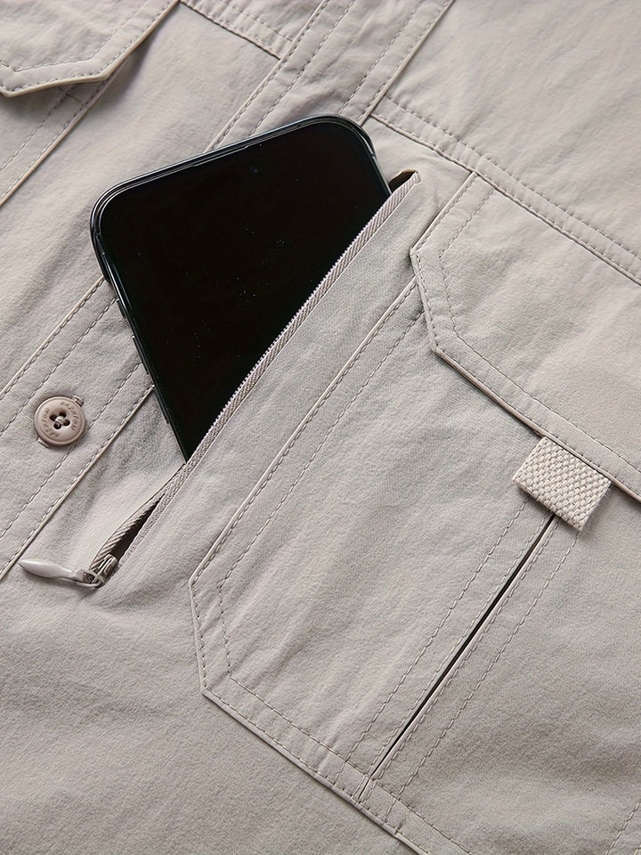 Solidny Multi-Pocket Cargo koszula
