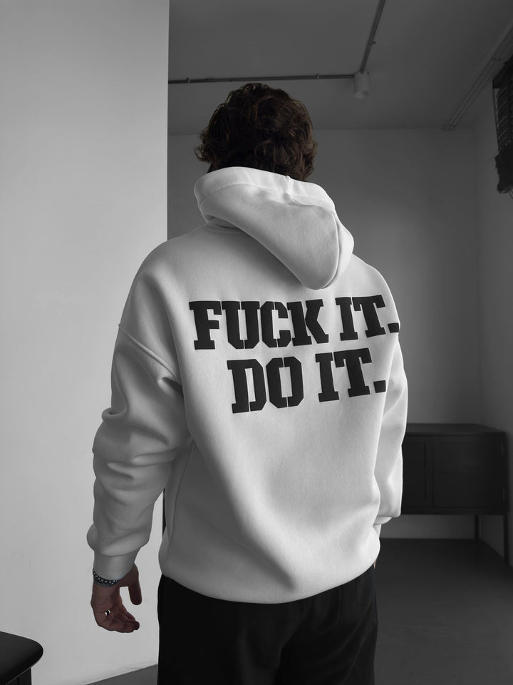 Oversize Do It Hoodie - Ecru