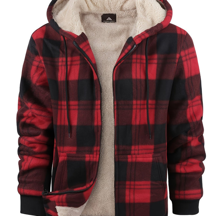 Przytulny z kapturem Zip-Up kurtka