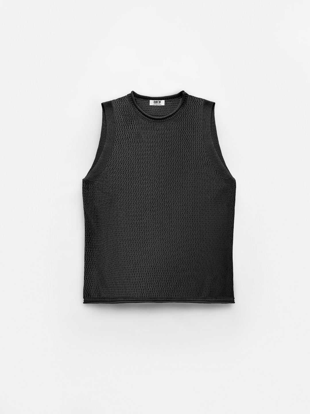 Oversize Teksturowany Top - Czarny
