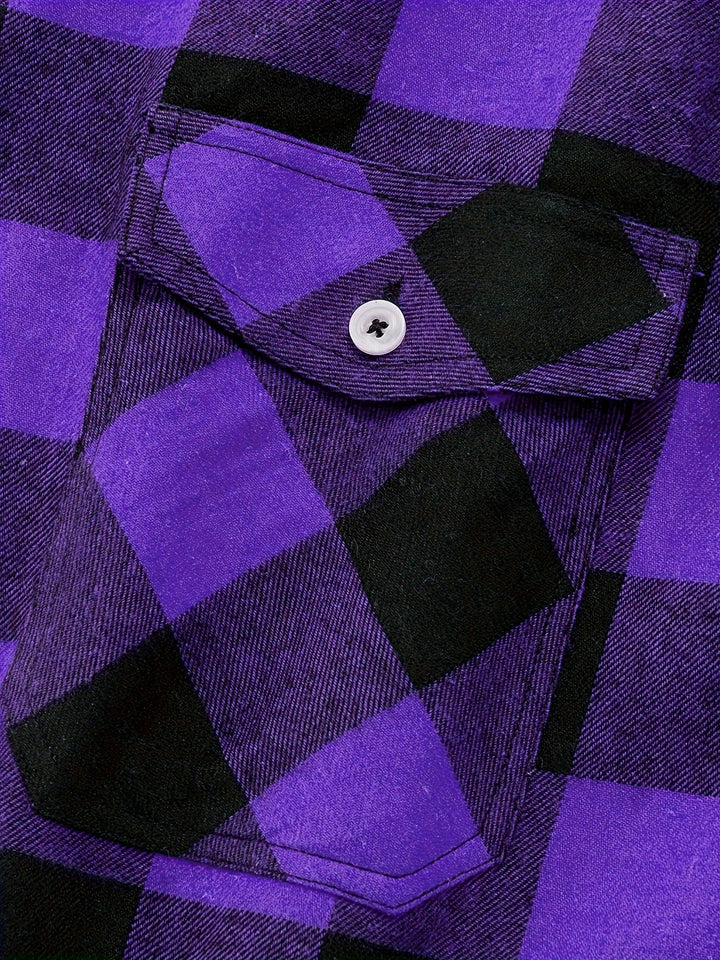 Klasyczny w kratę Flannel koszula