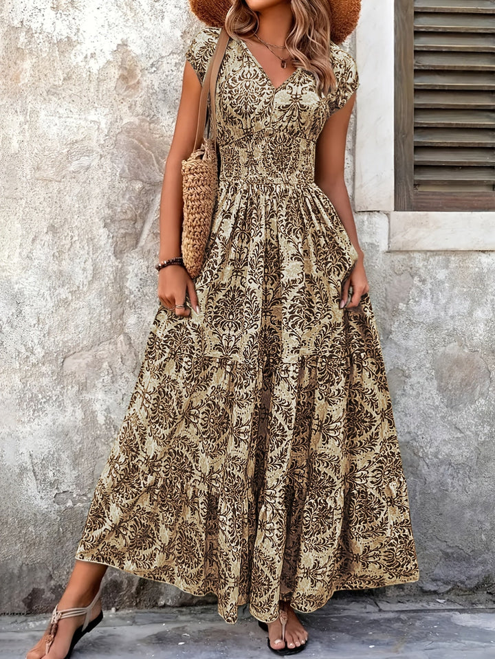 Zwiewny boho sukienka maxi