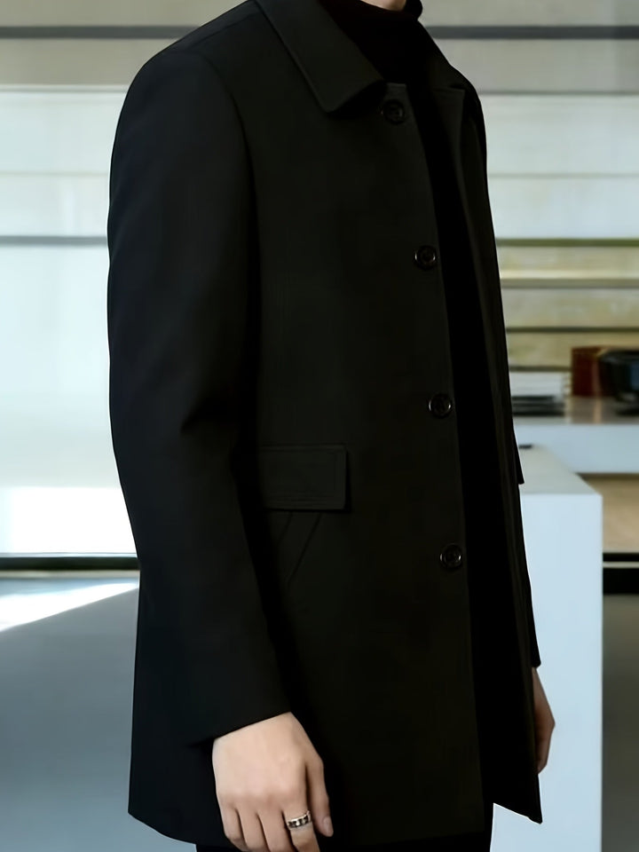 Elegancki Single-Breasted Overcoat