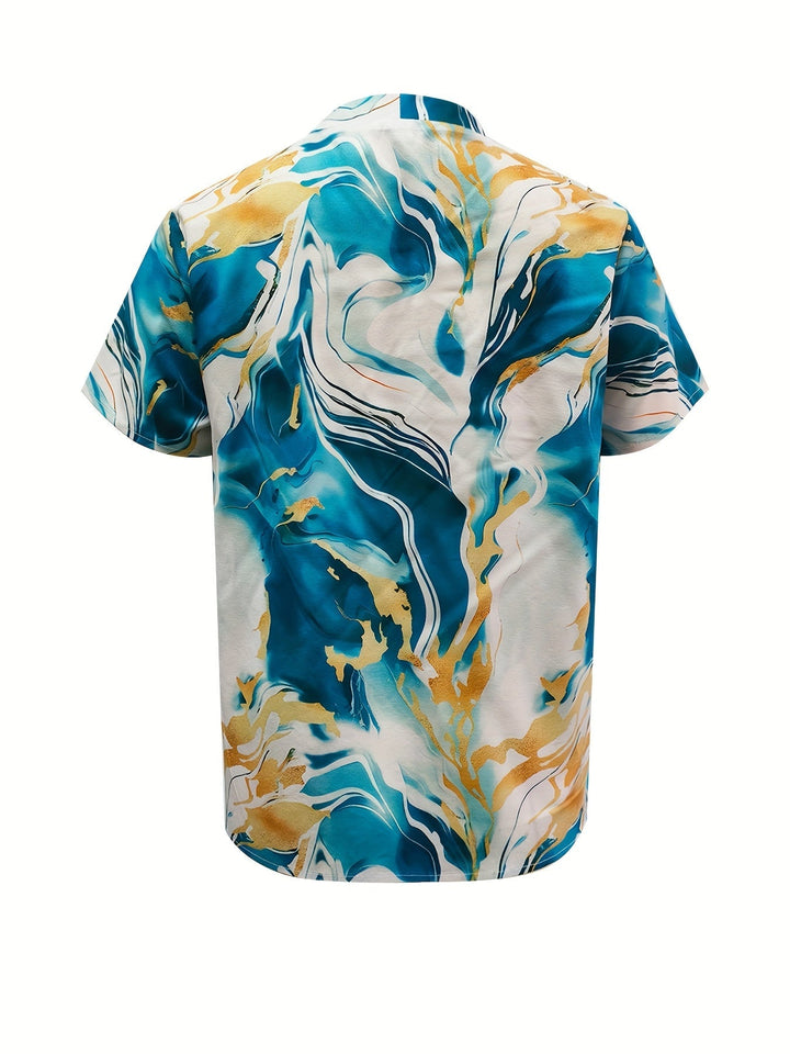 Artful Swirl-Print bluzka