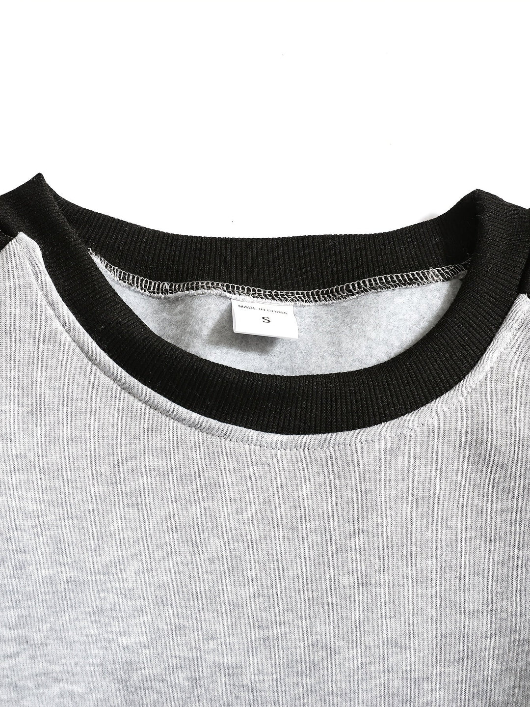 Klasyczny Raglan bluza z okrągłym dekoltem