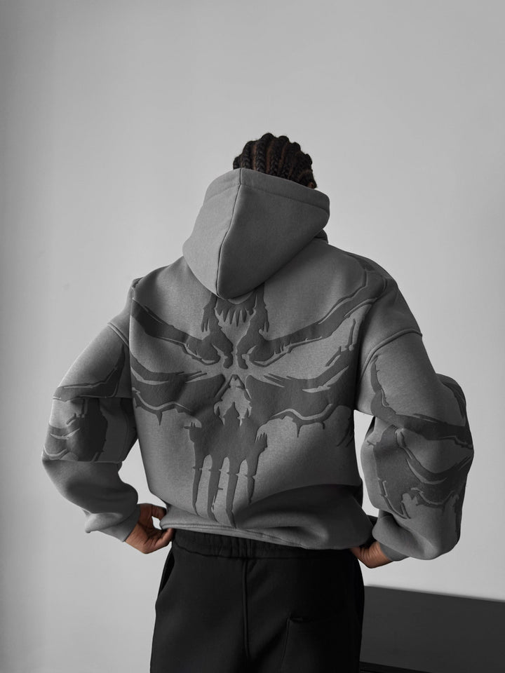 Oversize Ghost Hoodie - Antracyt