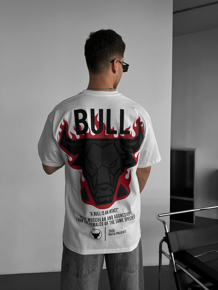 T-shirt Oversize Fired Bull - Ecru