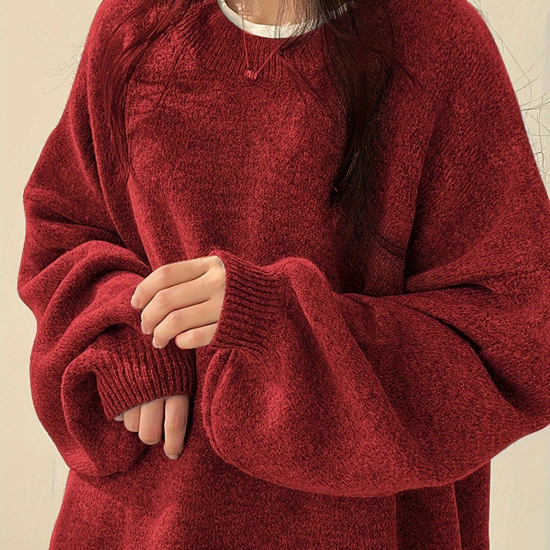 Swobodny Drop-Shoulder sweter