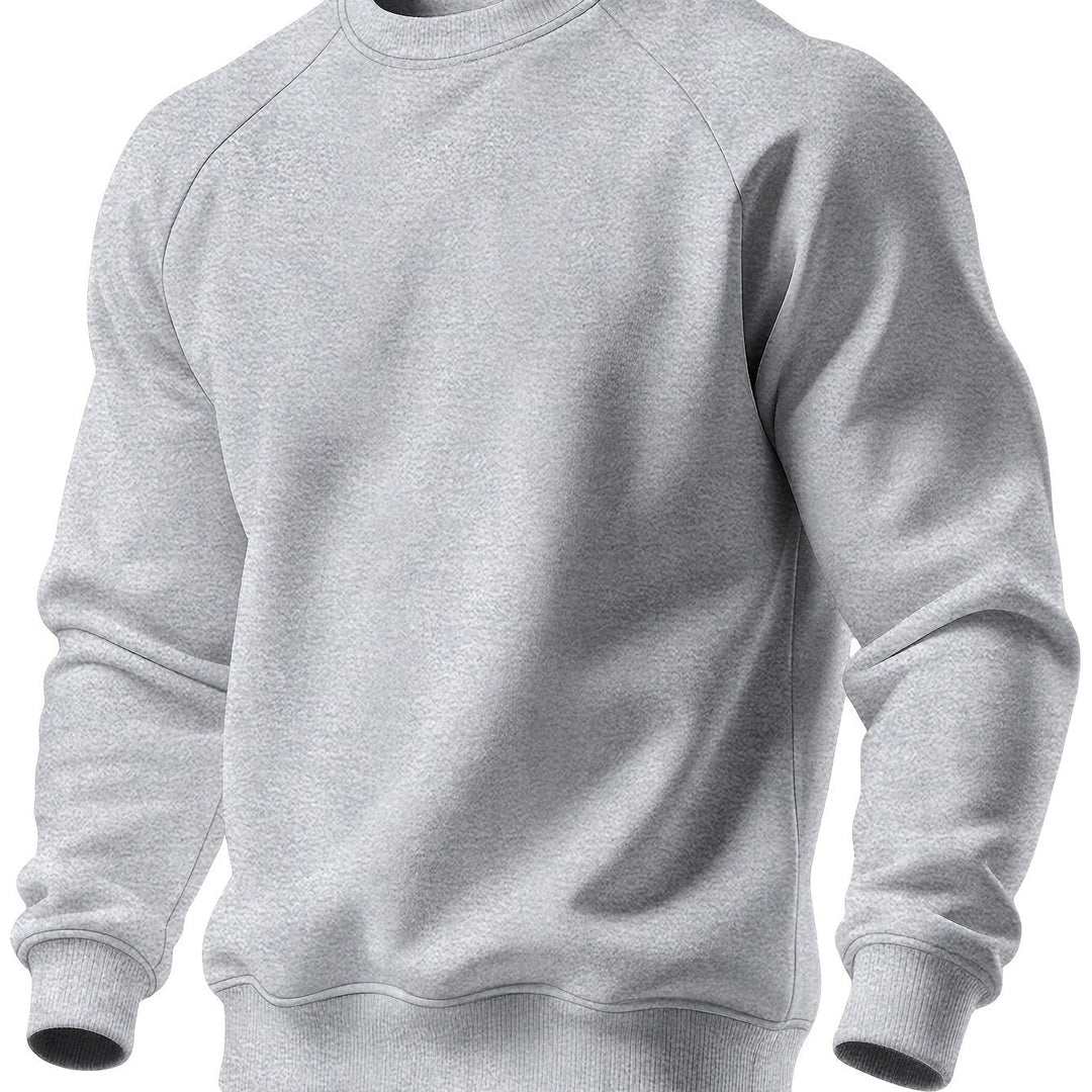 Klasyczny Raglan bluza z okrągłym dekoltem