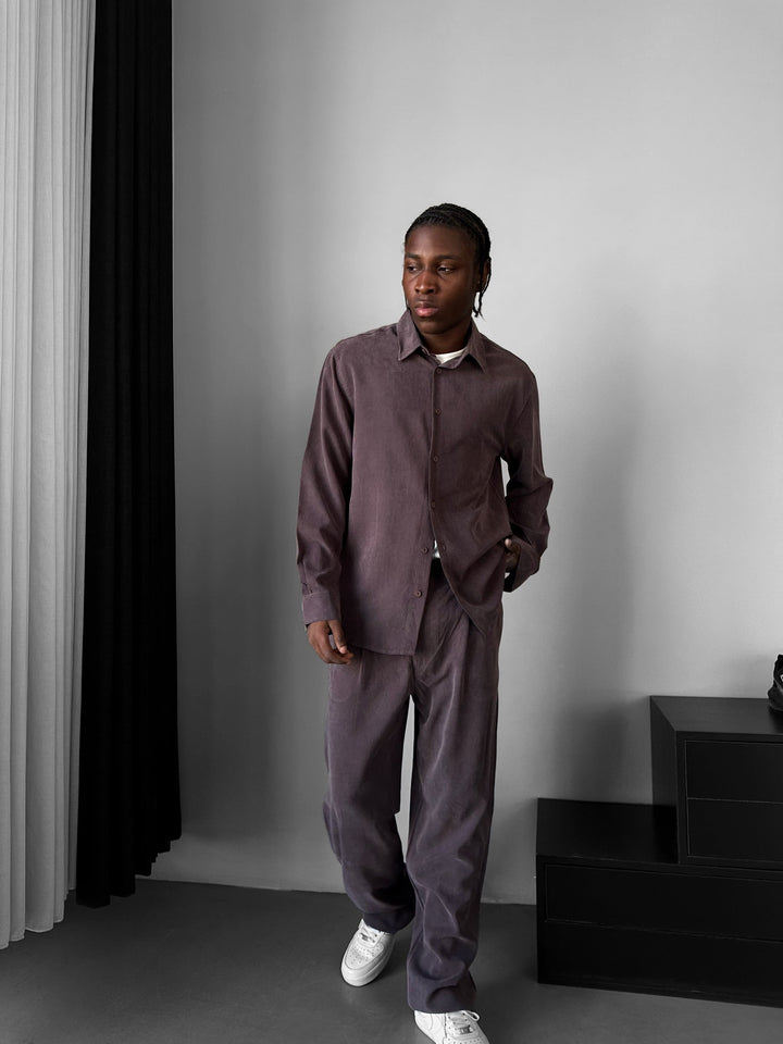 Oversize Koszula Tencel - Deauville Mauve