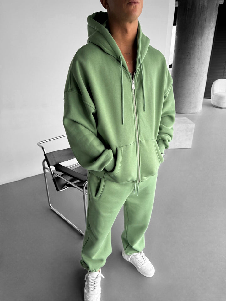 Oversize Basic Zipper Hoodie - Mchy
