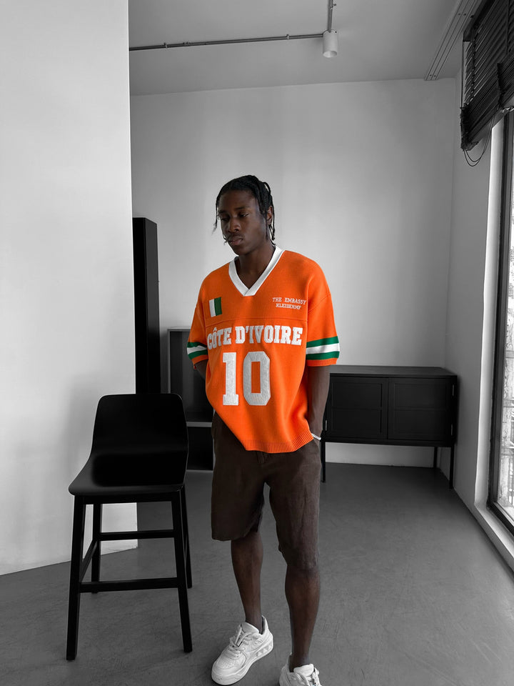 Oversize T-shirt Côte d’Ivoire - Pomarańczowy