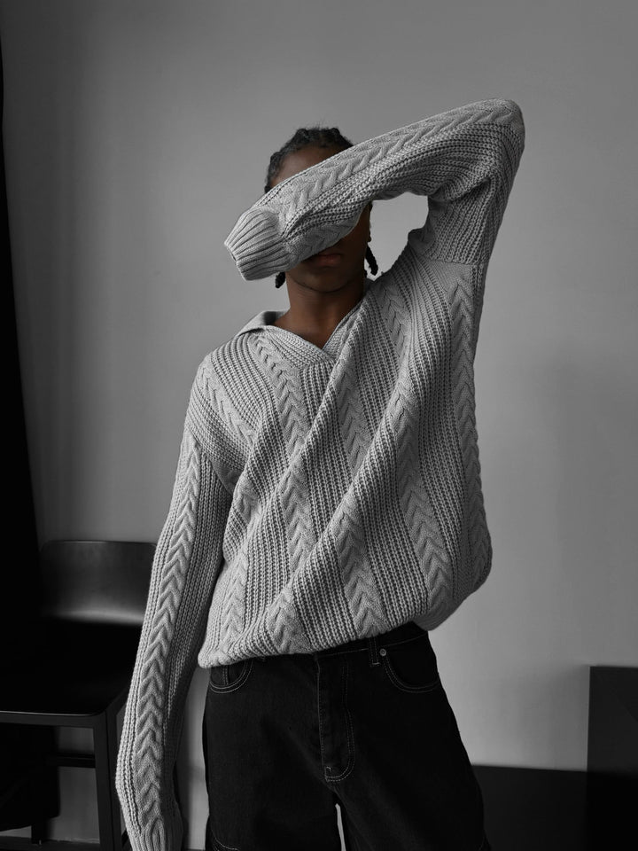 Sweter Polo z Oversize&