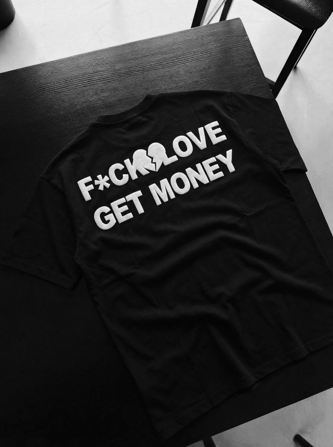 Koszulka Oversize Get Money - Czarna