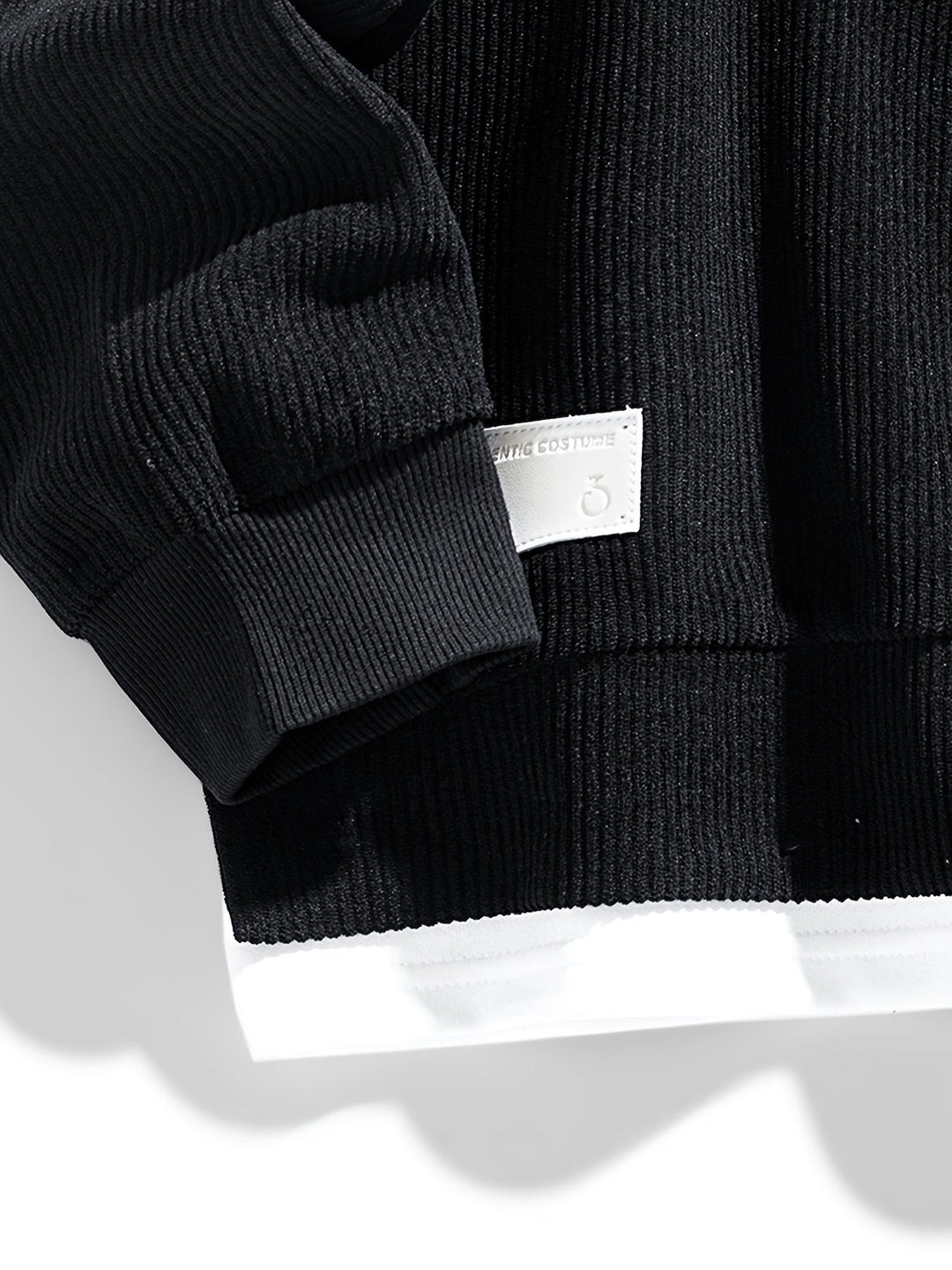 Layered okrągły dekolt bluza