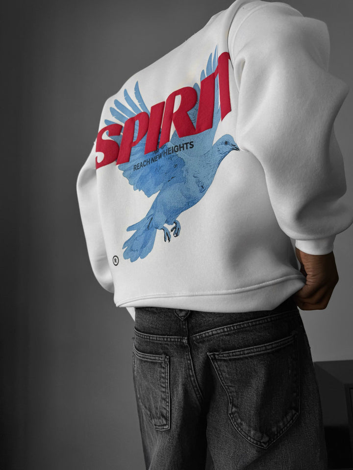 Oversize Spirit Hoodie - Biały