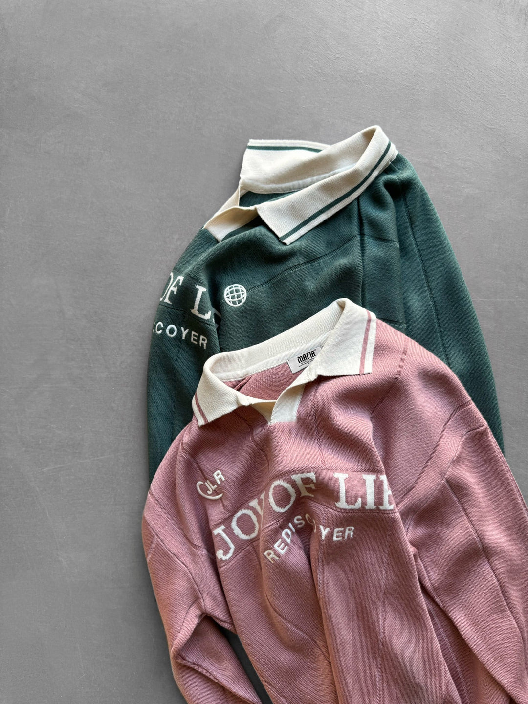 Luźny Sweter Polo JLR - Petrol